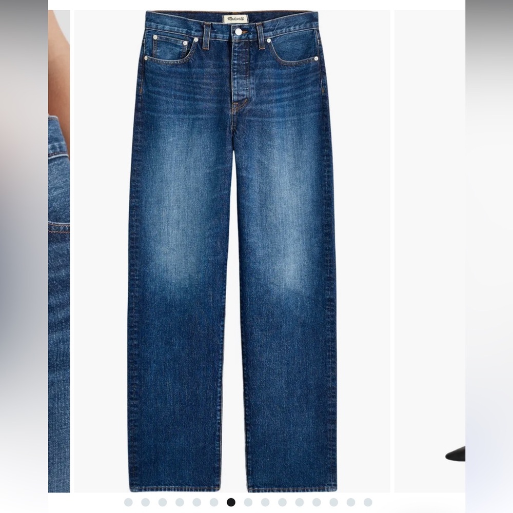 Women’s size 29 madewell low-slung straight jean in shotgun wash